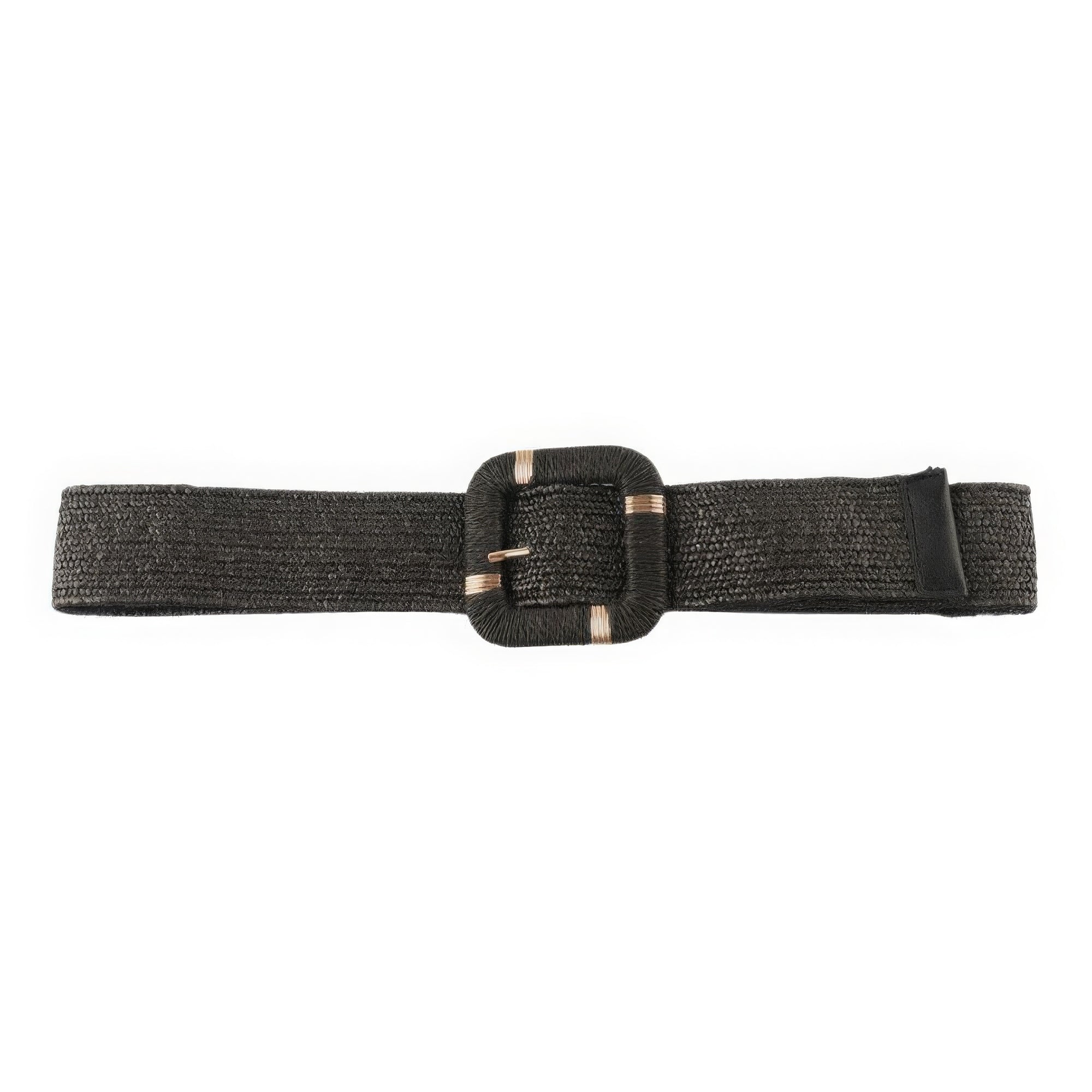 Straw Buckle Elastic Belt