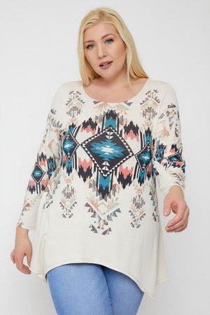 Sublimation Print Tunic Top