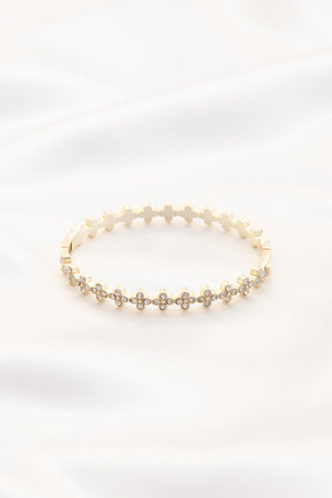 Dainty Rhinestone Metal Bracelet