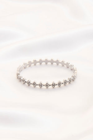 Dainty Rhinestone Metal Bracelet