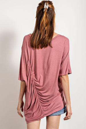 Loose Fit And Ruched Detailing Top