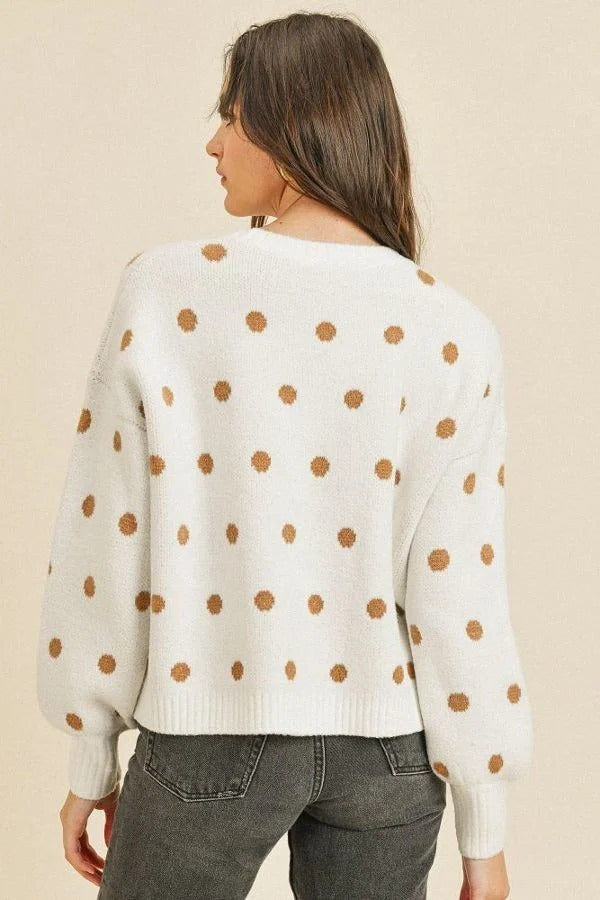 Polka Dots Long Sleeve Top