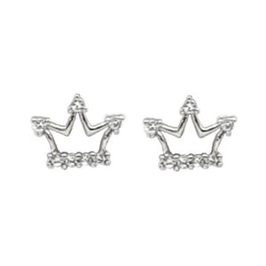 Crown Crystal Stud Earring